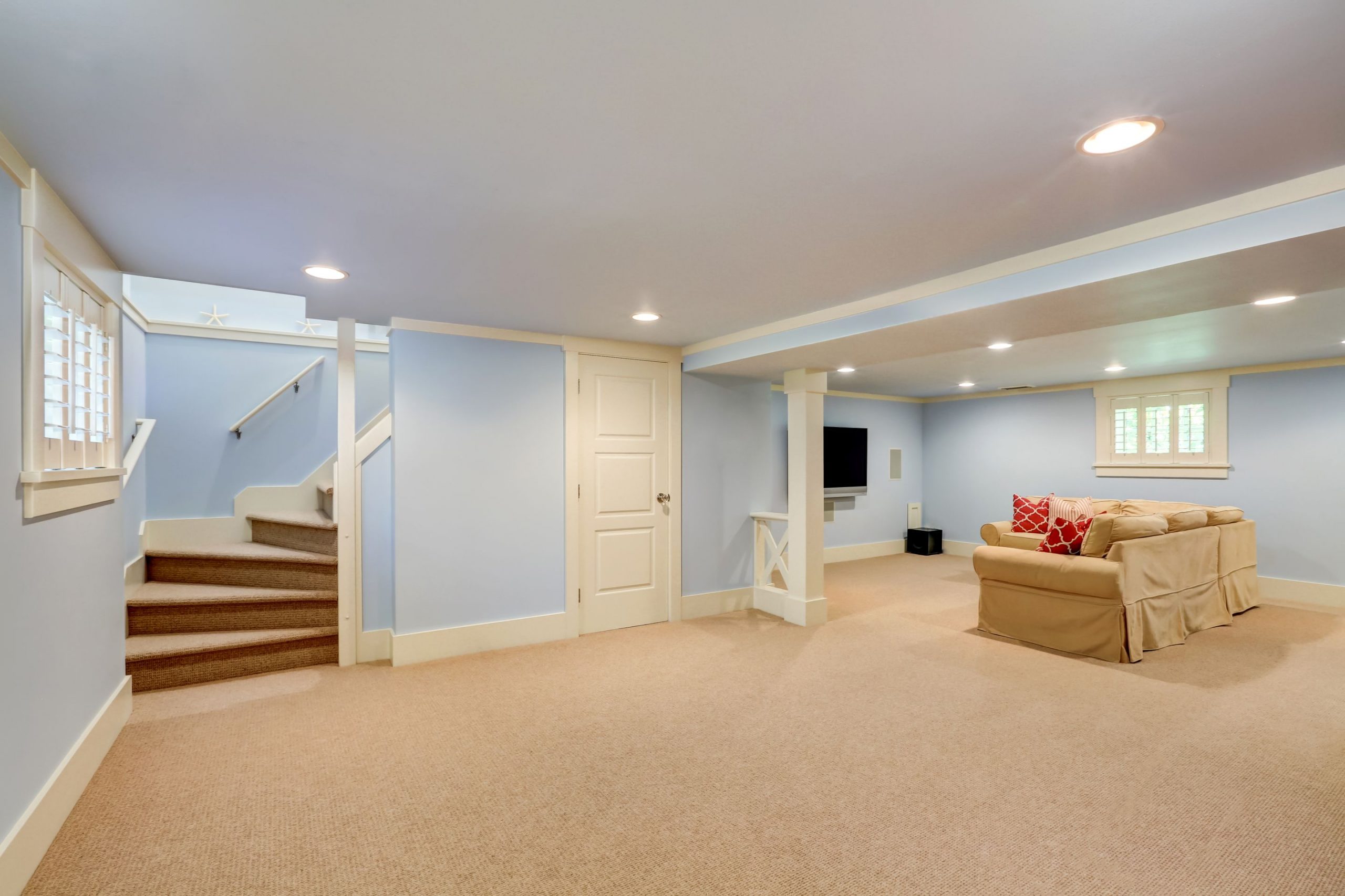 basement with good finishing